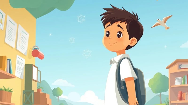 Ilustración editorial: La educación preescolar, una etapa crucial