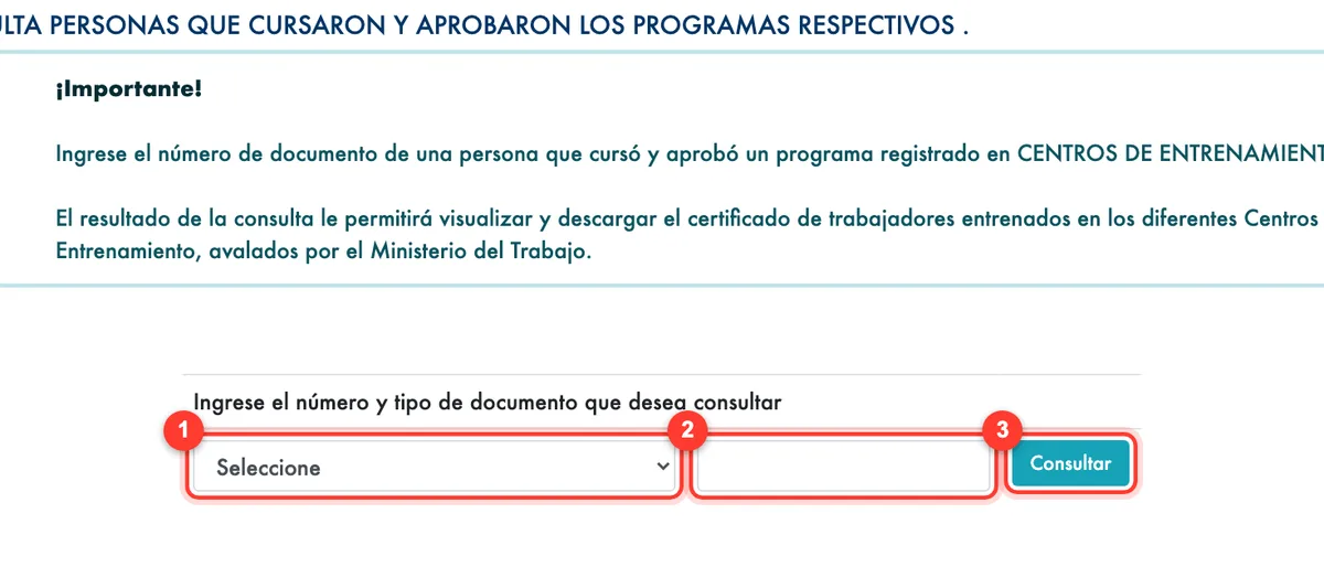 Consulta de certificados de trabajo en alturas en el Ministerio del Trabajo